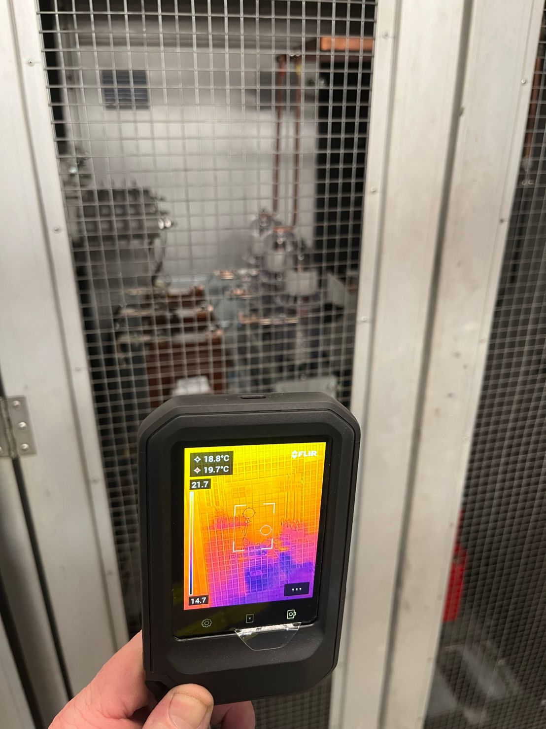 Inspeção termográfica de equipamentos elétricos